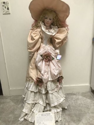 Vintage Ashley Belle 42” Porcelain Doll Girl Rare Hard To Find Box