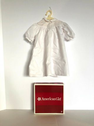 American Girl 18 " Doll Addy’s White Night Gown Sleepwear Dress Retired