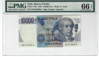 P - 112b 1984 10,  000 Lire,  Italy Banca D 