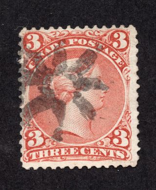 Canada 25 3 Cent Red Queen Victoria Large Queen Issue