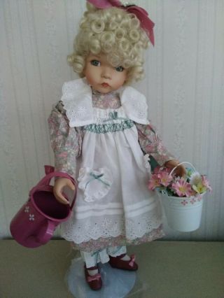 Dianna Effner Knowles,  Mother Goose,  “mary Mary Quite Contrary” Porcelain Doll
