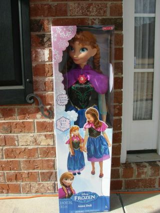 Disney Frozen My Size Anna 38 " Life Size Barbie Type Doll Over 3 Feet 2017