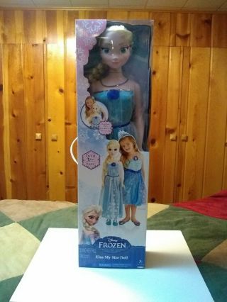 Disney Frozen Elsa My - Size 38” Doll W/ Light - Up Flower Clip (2014 Version)
