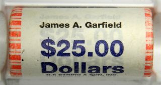 2011 - P James Garfield Presidential Dollar Bu Roll Of 25
