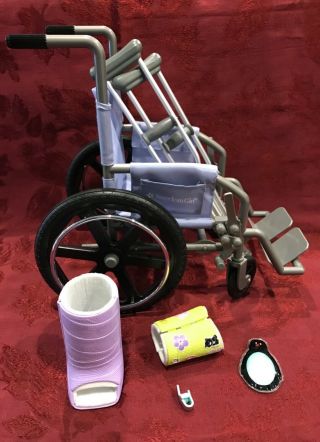 American Girl Wheelchair And Feel Better Kit