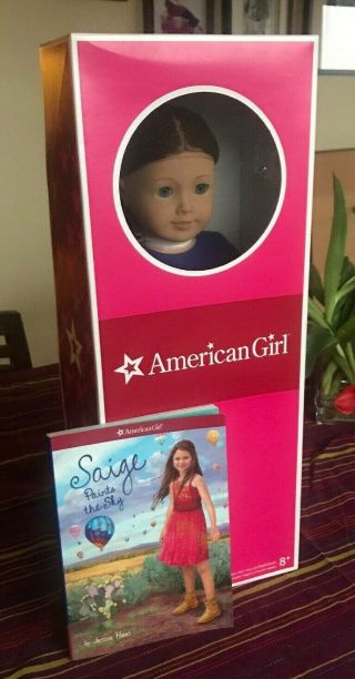 American Girl Saige Doll Of The Year 2013 18 Inch Plus Bonus Book