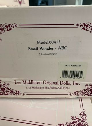 Lee Middleton Baby Doll Small Wonder ABC Model 00413 VINTAGE 2