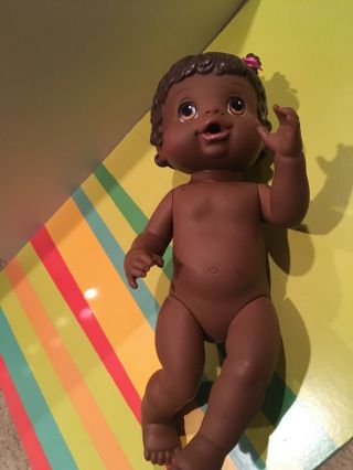 Baby Alive Hasbro 2008 Drinks Wets African American Doll C0150 Newborn Sweet 15”