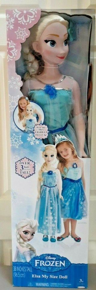 Disney Frozen My Size Elsa 38 Inch Doll (2014) 1st Edition - -