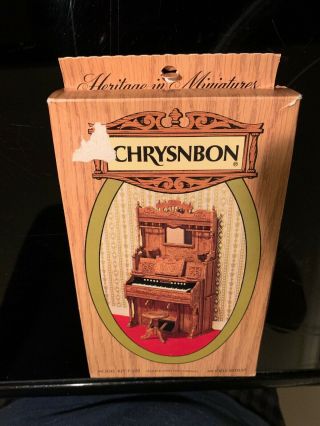 Vintage Chrysnbon Parlor Pump Organ Dollhouse Kit F - 220 Complete Open Unbuilt 2