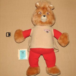 Vintage 1985 / 1991 Teddy Ruxpin Talking Bear Plush Worlds Of Wonder Toy
