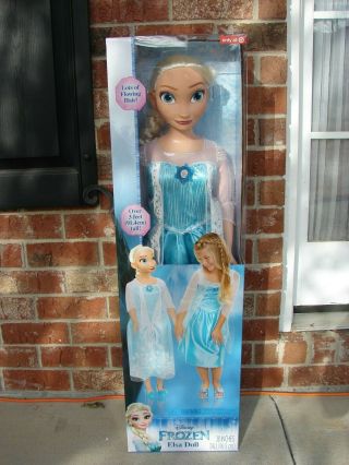 Disney Frozen My Size Elsa 38 " Life Size Barbie Type Doll Over 3 Feet 2017