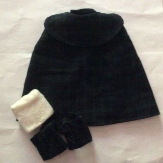 PLEASANT COMPANY American Girl Samantha PLAID CAPE & GAITERS,  1990 Winter Outfit 3