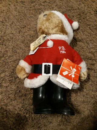 Rare Nwt Vtg Christmas Paddington Bear Santa Claus 1981 Eden Toys 13 Inch Plush