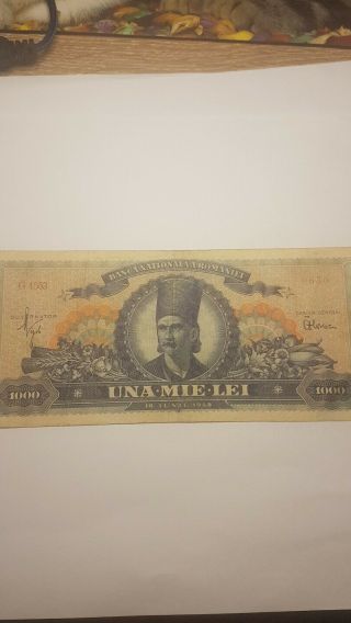 Romania 1000 Lei 1948 Banknote