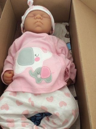 18  Full Body Silicone Reborn Baby Girl Dolls Eyes Closed Sleeping Baby