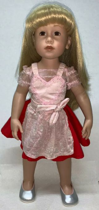 Gotz Doll Lili 18” Hildegard Gunzel Bavarian Girl Blond Hair Brown Eyes