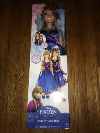 Disney Frozen My Size Anna Doll 38 In - 2014 1st Edition Factory -