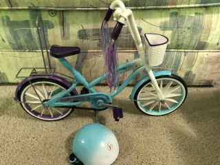 Battat Cruise Bicycle For 18 Inch Dolls Our Generation Bike Helmet American Girl