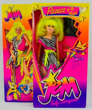 Vintage Toy Jem Pizzazz Misfits Holograms Doll Figure Hasbro 1985