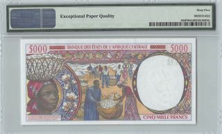 Central African States / Chad 2000 P - 604Pf PMG Gem UNC 65 EPQ 5000 Francs 2