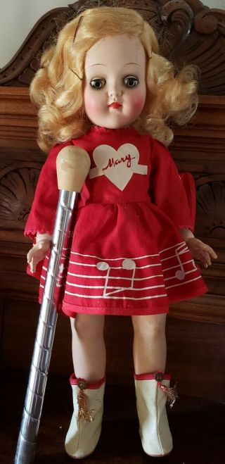 Mary Hartline 1950s Ideal P - 91 Mary Hartline Circus Doll Boxed C9,