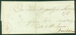 Canada - Bytown Uc (ottawa Today) 1831 Off Pre - Stamp Folded Letter To Quebec.  (75)
