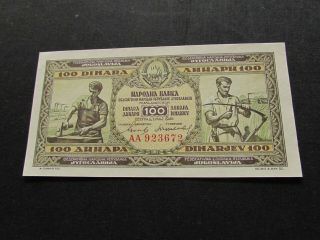 Yugoslavia - 100 Dinara 1946 Xf,