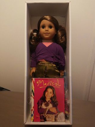 American Girl 18” Doll Marisol Luna Goty 2005 Latina Nib Ag Book
