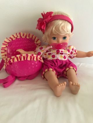 Mattel 2012 Little Mommy Laugh And Love Baby Doll Talks Head Arms Move
