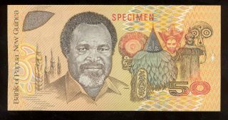 Banknote Papua Guinea 1989 50 Kina Specimen №705 Unc