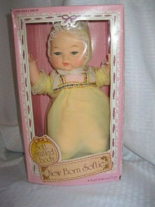 Born Softie Baby Doll 12 " With Box 1980 