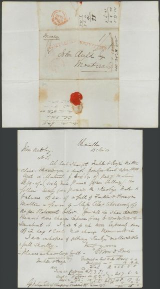 Canada 1850 - Stampless Money Letter To Montreal 28403/13