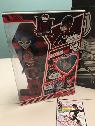 Monster High Sdcc 2011 Ghoulia Yelps Doll Exclusive Dead Fast Comic Nib Deadfast