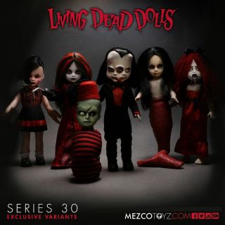 Living Dead Dolls Series 30 Variants 6 In Case.