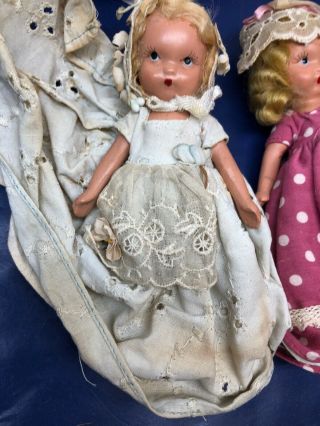 5.  5” Vintage Nancy Ann Storybook Dolls Assorted Set Of 5 Dolls All Bisque 1C 3