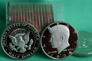 1984 S Clad Proof Kennedy Half Dollar Roll 20 Coins 50c In Tube