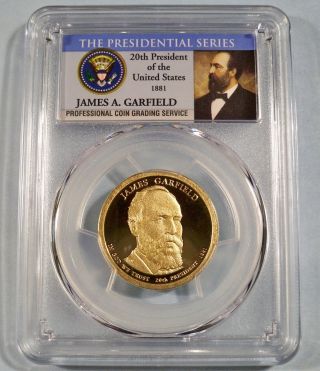 2011 - S Pcgs Pr70dcam James Garfield Presidential Dollar Proof Deep Cameo $1 Pr70