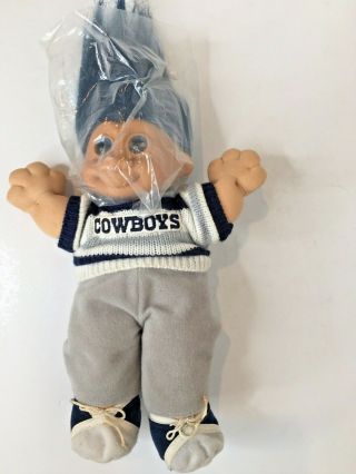 Vintage 1992 Dallas Cowboys Russ Troll Doll 10 Inch Without Hang Tag