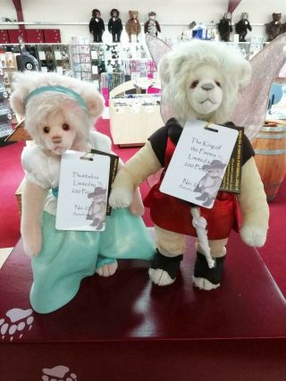 Half Price Charlie Bears Thumbelina & King Of The Fairies No 22/200 Rrp £320