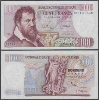 Belgium - Banque Nationale,  100 Francs,  1970,  Unc,  P - 134 (b)