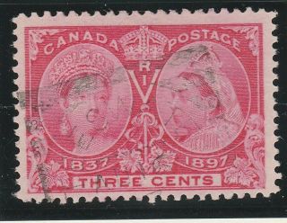 Canada 53 Teeswater On Squared Circle Queen Victoria 3c Jubilee 1897