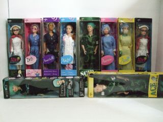 Set Of 10 Medline Dolls In Boxes,  Includes 2 Nurse Alice Dolls