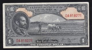 Ethiopia - - - - - 1 Dollar 1945 - - - - - - Vf - - - - -