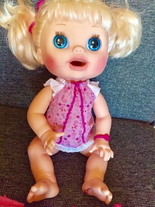 Baby Alive Real Surprises Interactive Doll Blonde Fully Work Hasbro 2012 Rare