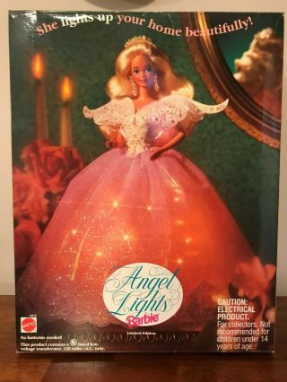 ANGEL LIGHTS Barbie Doll - Christmas Tree Topper - NIB 3