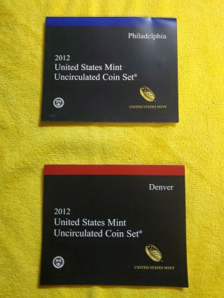 2012 Us P & D 28 Coin Uncirculated Set