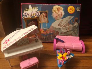 Barbie Doll Star Piano Concert Playset Rare Vintage