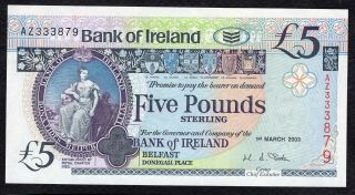 5 Pounds From Ireland 2003 Unc