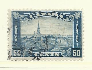 Canada 176 (5) 1930 50 Cent Grand Pre,  N.  S.  Acadian Memorial Church Cv$20.  00